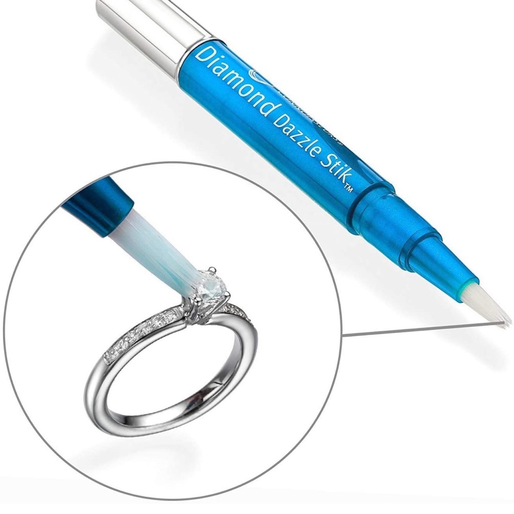 3 Pack Connoisseurs Diamond Dazzle Stik Light Blue Diamond Jewelry Cleaner 1.5mL - Picture 3 of 5